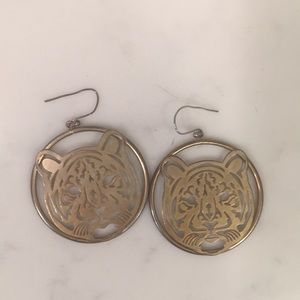 Gold Tiger earrings- Clemson, Auburn & LSU fans